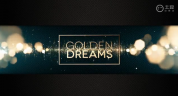 魅力时尚风格金色粒子 AE模板工程