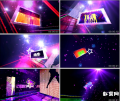 超动感舞台绚丽晚会背景 舞台LED 酒吧动感视频素材