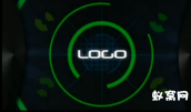 科技雷达 圆圈 logo 展示素材 ae模板