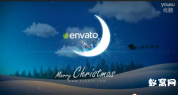 AE模板-2015圣诞节月亮 圣诞彩带彩灯 月亮片头宣传包装