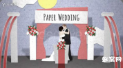 AE模板-纸卡片弹起 浪漫婚礼相册模板创意婚礼相册