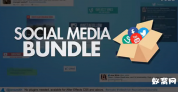  社交媒体包 大众媒体 互联网+APPAE模板Social Media Bundle