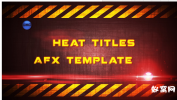 The Heat Title AE模板 文字模板 文本动画视频素材