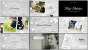 唯美白色浪漫完整婚礼视频包装设计ae模板免费下载电子相册
