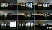 3D方块儿LED电视墙屏幕新能源城市开场介绍AE模板