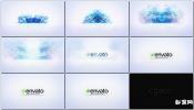 五彩粒子云对冲标志动画唯美LOGO水彩AE模板免费下载