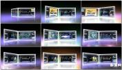 AE模板耀光多媒体视频演示LED频幕电视墙