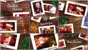 温馨电子相册木板展示圣诞节主题幻灯片AE模板 Christmas Slidesh