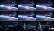 AE模板星空科幻宇宙空间三维标题字幕动画开场文字 3D SPACE TI