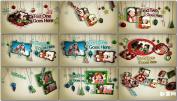 3D可爱卡通儿童电子相册新年圣诞节挂机家庭相册AE模板