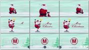 AE模板圣诞老人雪中驾驶摩托车搞笑卡通动画模板