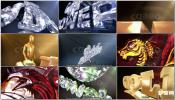 彩色钻石珠宝三维标志动画 Diamond Logo VI标志视频模板
