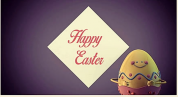 AE模板-复活节卡通可爱蛋蛋演奏 Happy Easter