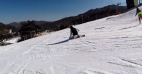 航拍滑雪极限体育运动运动延时拍摄地理景点视频素材