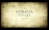 AE模板-泛黄的恐怖复古电影开场胶片文字标题 Horror Movie Titles