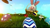 AE模板-复活节蝴蝶彩蛋兔子开场Logo展示 卡通儿童节主题Easter