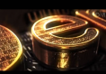 AE模板-土豪金E3D炫酷3D金色文字金字Logo展示 Gold Treasure Logo