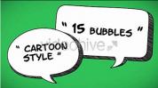 AE模板-卡通漫画对话框气泡文字 Cartoon Speech Bubbles
