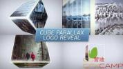AE模板-三维方块旋转图片Logo展示 Cube Parallax Logo Reveal
