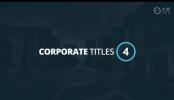 AE模板-企业公司项目合作文字标题动画 Corporate Titles 4