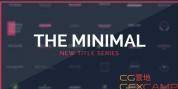 AE模板-简洁文字标题动画 The Minimal