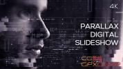 AE模板-神秘科技感图形视差图片展示片头 Parallax Digital Slidesho