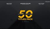 AE模板-50组创意时尚文字标题动画 50 Minimal & Elegant Titles Pack