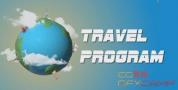 AE模板-卡通地球环绕旅游景点展示动画 Travel Program Broadca