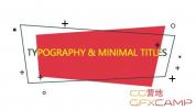 AE模板-29组线条文字标题动画 Typography & Minimal Titles