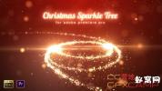 PR模板-光线圣诞树片头 Christmas Sparkle Tree – Premiere Pro