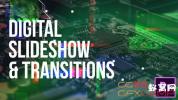 PR模板-科技感视频宣传片头 Digital Slideshow & Transitions