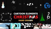 AE模板+PR预设-卡通圣诞节元素转场动画 Cartoon Christmas Elements A