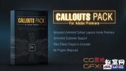Pr模板-13组科技感介绍说明指示线动画 Callout Line Pack For Premier