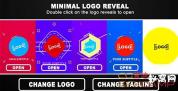AE模板-简洁扁平化图形Logo动画 Minimal Logo Reveal