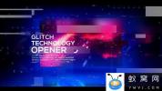 AE模板-科技感视频展示片头 Technology Glitch Opener