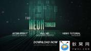 AE模板-三维霓虹科技感文字视频宣传片头 The Neon Trailer