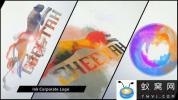 AE模板-水墨滴落汇聚Logo动画 Ink Corporate Logo