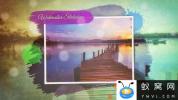 AE模板-水彩遮罩照片相册回忆片头 Watercolor Slideshow