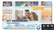 AE模板-家庭照片相册时间线片头 Happy Memories My Family Slideshow