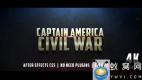 AE模板-战争动作片预告宣传片头 Civil War Cinematic Trailer