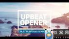 AE模板-文字图片快闪片头 Upbeat Opener