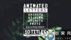 AE模板-英文字母书写动画 Animated Letters & 10 Titles Layout