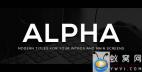 AE模板-21组文字标题动画 Alpha Titles