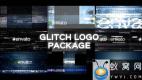 AE模板-信号损坏噪波Logo动画 Glitch Logo Pack
