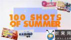 AE模板-夏天活力照片包装展示 100 Shots of Summer Slideshow