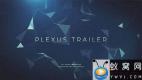 AE模板-低多边形背景文字标题宣传片 Plexus Trailer Titles