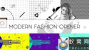 AE模板-现代时尚黑白图片人物介绍片头 Modern Fashion Opener
