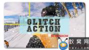 AE模板-信号损坏动感视频包装片头 Glitch Action Slideshow