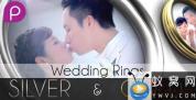 AE模板-戒指婚礼照片相册视频包装片头 Wedding Rings