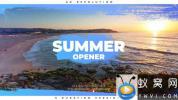 AE模板-笔刷遮罩夏天时尚视频片头 Summer Opener